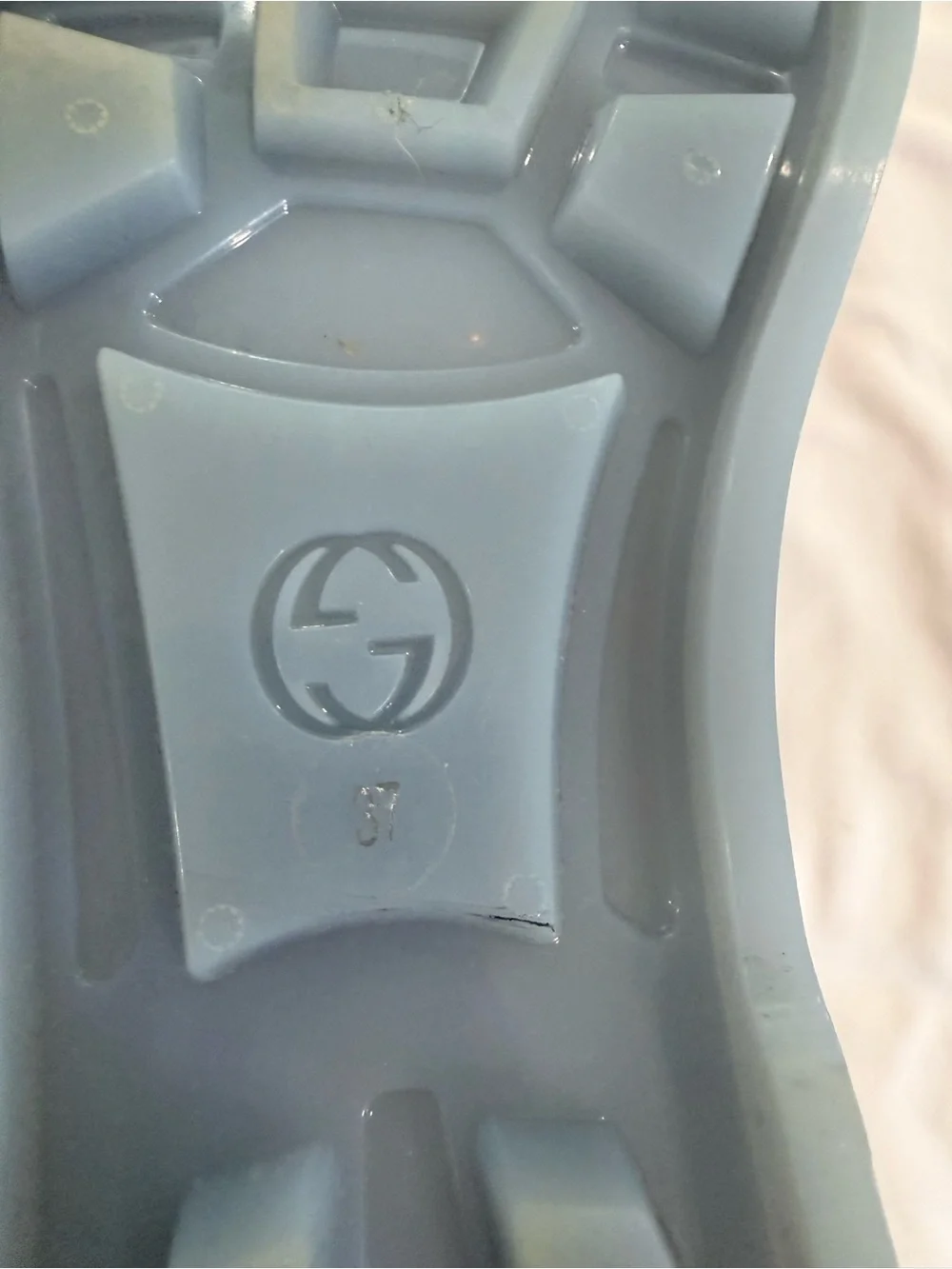 Gucci Rubber Sandal Double G